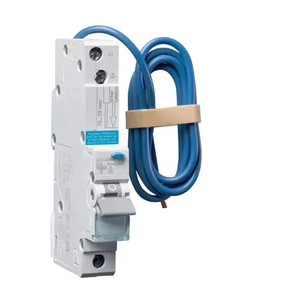 Arc fault detection device for DIN rail mounting