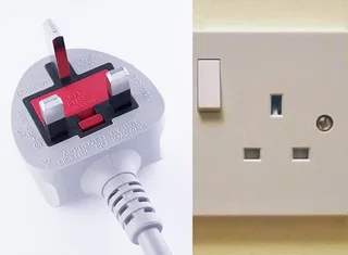 UK BS 1363 three-pin plug and socket outlet